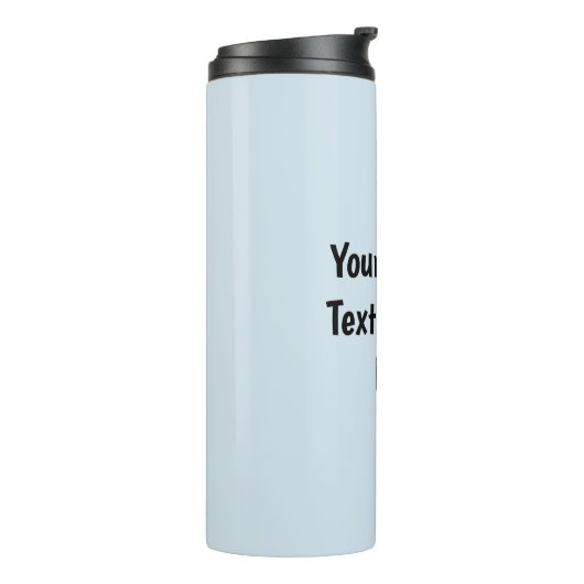 Benutzerdefinierter Text oder Foto Thermosbecher (Nach links gedreht)