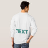 Benutzerdefinierter Text oder Name Medien Moderner T-Shirt (Schwarz voll)