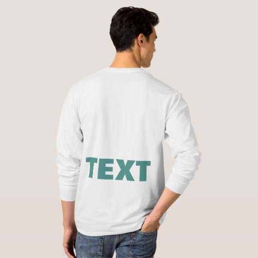 Benutzerdefinierter Text oder Name Medien Moderner T-Shirt (Schwarz voll)