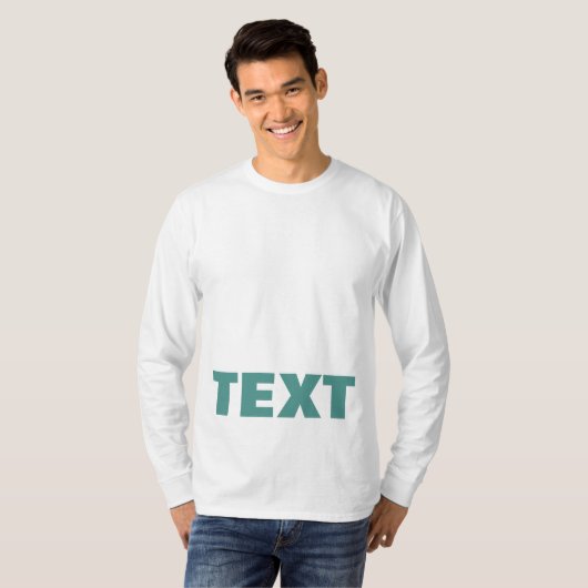 Benutzerdefinierter Text oder Name Medien Moderner T-Shirt (Vorne ganz)