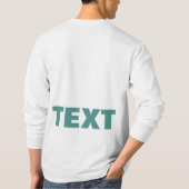 Benutzerdefinierter Text oder Name Medien Moderner T-Shirt (Rückseite)