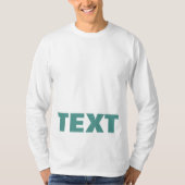 Benutzerdefinierter Text oder Name Medien Moderner T-Shirt (Vorderseite)