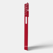 Benutzerdefinierter Text oder Name von Red Glitzer Case-Mate iPhone Hülle (Rückseite / Rechts)