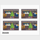 Benutzerdefinierter Text, Olentzero Navidad / Weih Rechteckiger Aufkleber (Blatt)