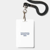 Benutzerdefinierter Text Orlando Florida Ausweis (Rückseite mit Lanyard)