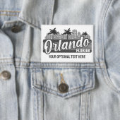 Benutzerdefinierter Text Orlando Florida Button (Insitu)
