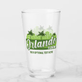 Benutzerdefinierter Text Orlando Florida Glas (Rückseite)