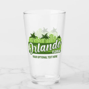 Benutzerdefinierter Text Orlando Florida Glas