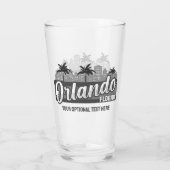Benutzerdefinierter Text Orlando Florida Glas (Rückseite)