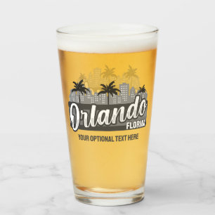 Benutzerdefinierter Text Orlando Florida Glas