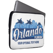 Benutzerdefinierter Text Orlando Florida Laptopschutzhülle (Vorne Rechts)