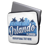 Benutzerdefinierter Text Orlando Florida Laptopschutzhülle (Vorderseite Links)