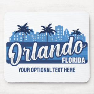 Benutzerdefinierter Text Orlando Florida Mousepad