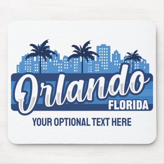 Benutzerdefinierter Text Orlando Florida Mousepad (Vorne)