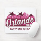 Benutzerdefinierter Text Orlando Florida Mousepad (Mit Mouse)