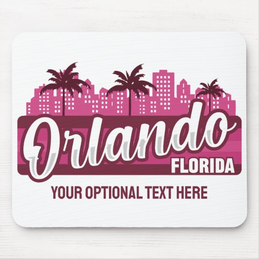 Benutzerdefinierter Text Orlando Florida Mousepad (Vorne)