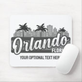 Benutzerdefinierter Text Orlando Florida Mousepad (Mit Mouse)