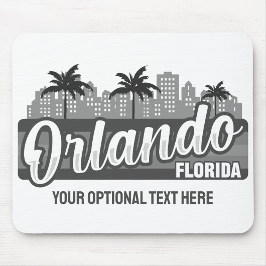 Benutzerdefinierter Text Orlando Florida Mousepad (Vorne)