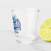 Benutzerdefinierter Text Orlando Florida Schnapsglas (Rechts)