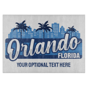 Benutzerdefinierter Text Orlando Florida Schneidebrett
