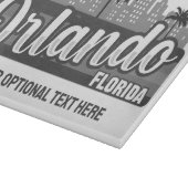 Benutzerdefinierter Text Orlando Florida Schneidebrett (Ecke)