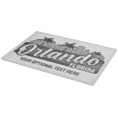 Benutzerdefinierter Text Orlando Florida Schneidebrett (Ecke)