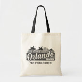 Benutzerdefinierter Text Orlando Florida Tragetasche (Vorne)