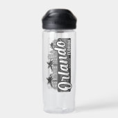 Benutzerdefinierter Text Orlando Florida Trinkflasche (Rückseite)
