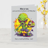 Benutzerdefinierter Text, Padel Milky Way Match Po Karte (Gelbe Blume)