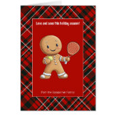 🎾 🎄 benutzerdefinierter Text, Padel Powered Chri (Vorne)