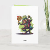 Benutzerdefinierter Text, padel Trollin'' Court Na Karte (Rückseite)