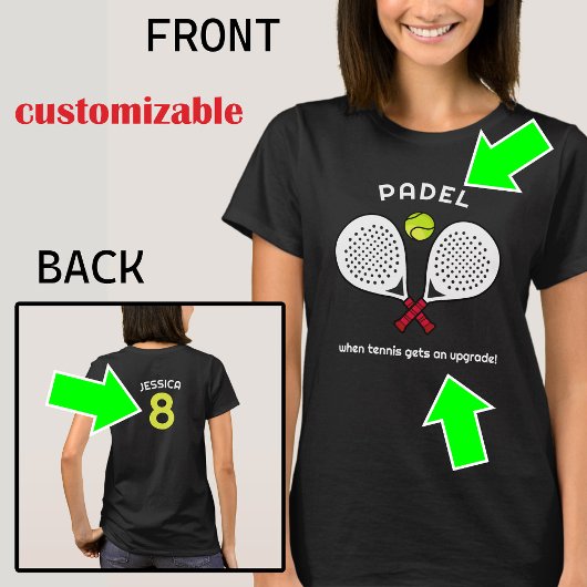 Benutzerdefinierter Text, Padel Upgrade - Für die T-Shirt