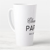 Benutzerdefinierter Text Papa Latte Tasse Geschenk (Linke Ecke)