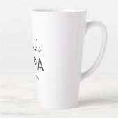 Benutzerdefinierter Text Papa Latte Tasse Geschenk (Rechts)