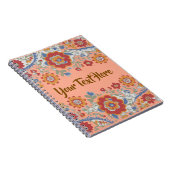 Benutzerdefinierter Text Personalisiert floral Vin Notizblock (Rechte Seite)