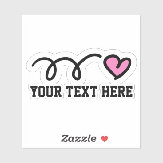 Benutzerdefinierter Text personalisiert niedlich r Aufkleber (Blatt)