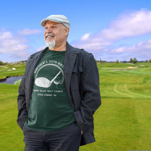 Benutzerdefinierter Text Personalisiertes Golf-Eve T-Shirt