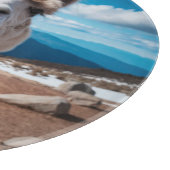 Benutzerdefinierter Text Peru Llama Schneidebrett (Ecke)
