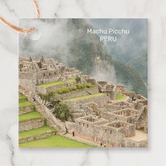 Benutzerdefinierter Text Peru Machu Picchu Geschenkanhänger (Vorderseite)