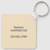 Benutzerdefinierter Text Peru Machu Picchu Schlüsselanhänger (Rückseite)