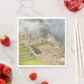 Benutzerdefinierter Text Peru Machu Picchu Serviette (Beispiel)