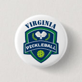 Benutzerdefinierter Text Pickleball Button (Vorderseite)
