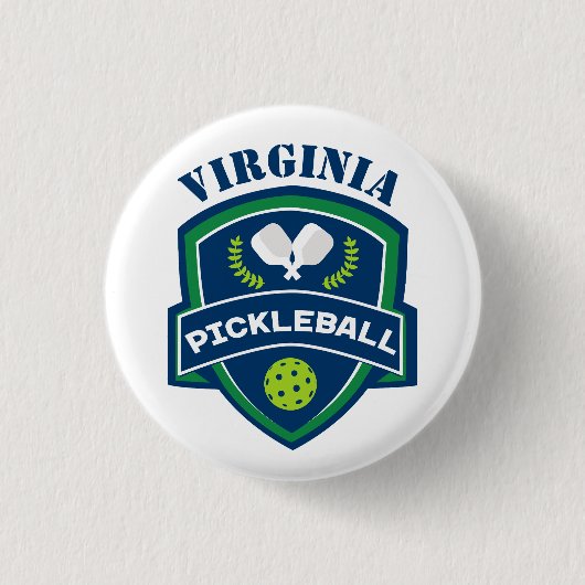 Benutzerdefinierter Text Pickleball Button (Vorderseite)