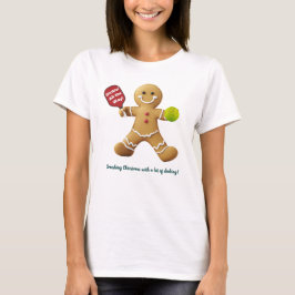 Benutzerdefinierter Text Pickleball Gingerbread Ch T-Shirt