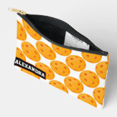 Benutzerdefinierter Text Pickleball Gold Medaille Zubehörtasche (Offen)