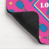 Benutzerdefinierter Text Pickleball Playtime Mousepad (Ecke)