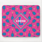 Benutzerdefinierter Text Pickleball Playtime Mousepad (Vorne)