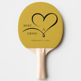 Benutzerdefinierter Text Ping-Pong-Schläger Hochze Tischtennis Schläger