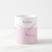 Benutzerdefinierter Text Pink Kaffeetasse (Mittel)