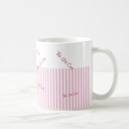 Benutzerdefinierter Text Pink Kaffeetasse